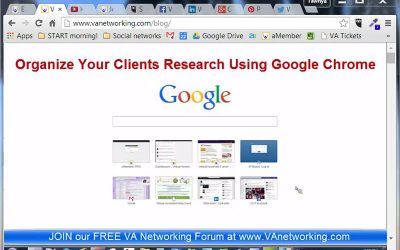 Organizing Your Online Client Research Using Google Chrome